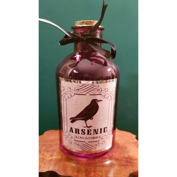 Halloween Broom & Co Set of 3 Glass Potion Bottles W/ Cork Stoppers 6.5" Tall - Picture 3 of 8